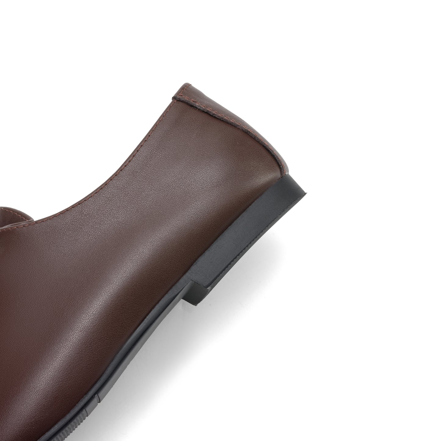 TinaCus Women's Lace-up Loafers Handmade Soft Leather Square Toe Daily Work Business Casual Flats