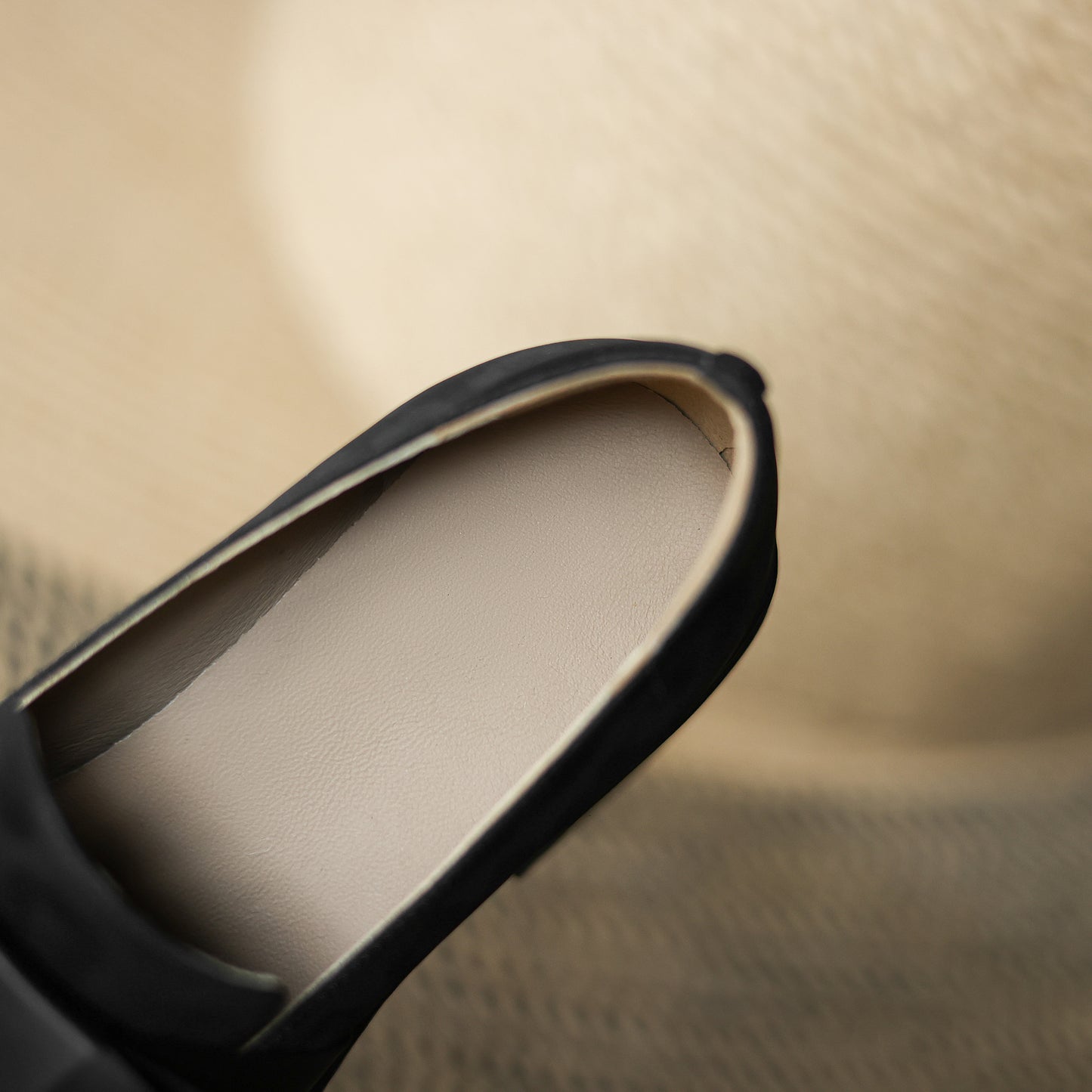 TinaCus Women's Square Toe Genuine Leather with Satin Bowknot Handmade Chunky Heels Trendy Loafers Shoes