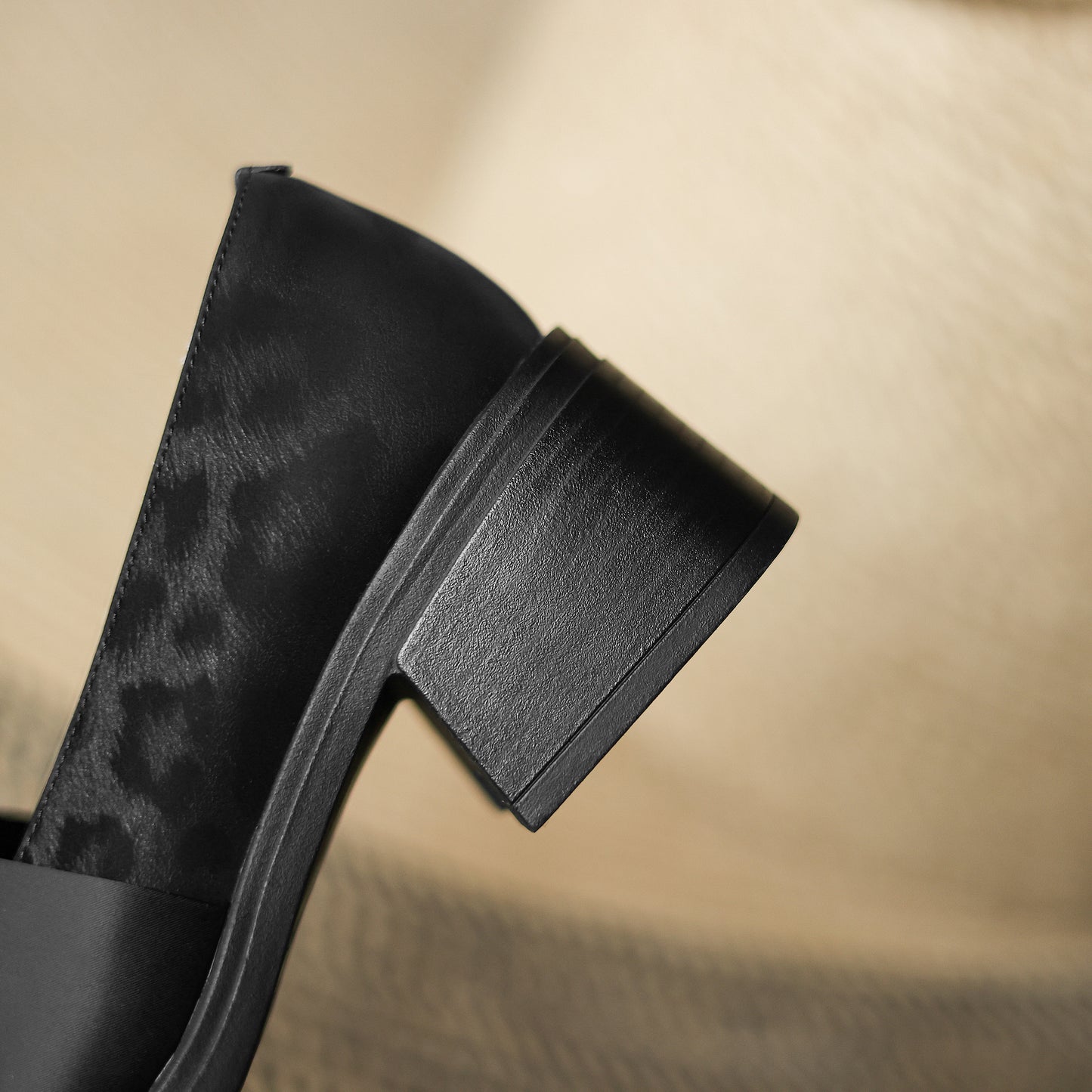 TinaCus Women's Square Toe Genuine Leather with Satin Bowknot Handmade Chunky Heels Trendy Loafers Shoes