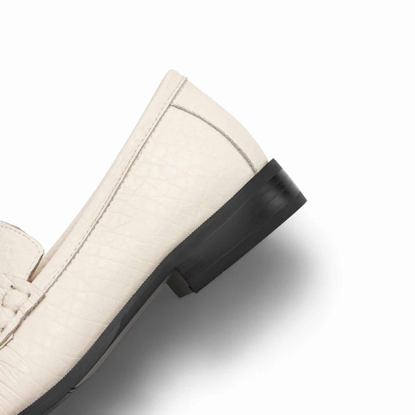 TinaCus Handmade Women's Penny Loafers Round Toe Genuine Leather Ruched Slip-on Shoes Comfortable Office Business