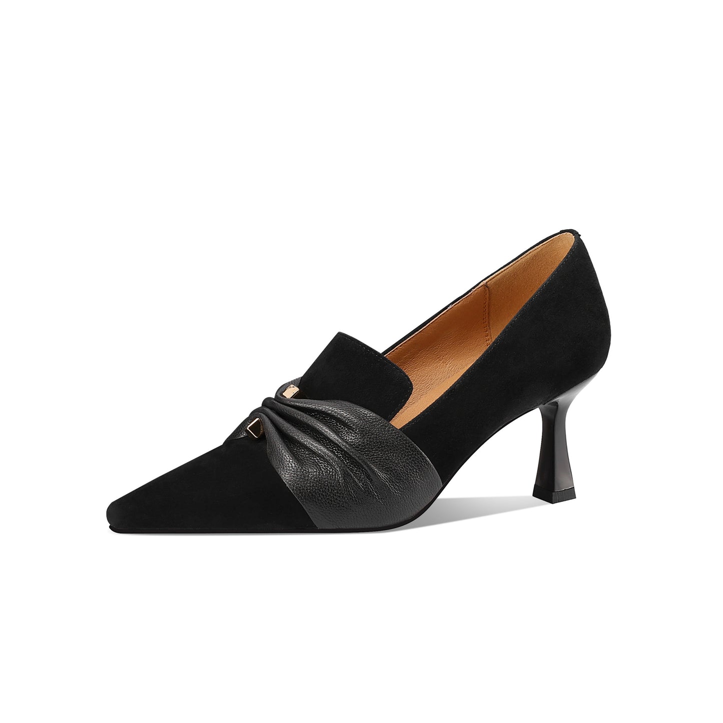 TinaCus Women's Pointed Toe Suede Leather Handmade Stiletto Heels Elegant Dress Pumps Shoes