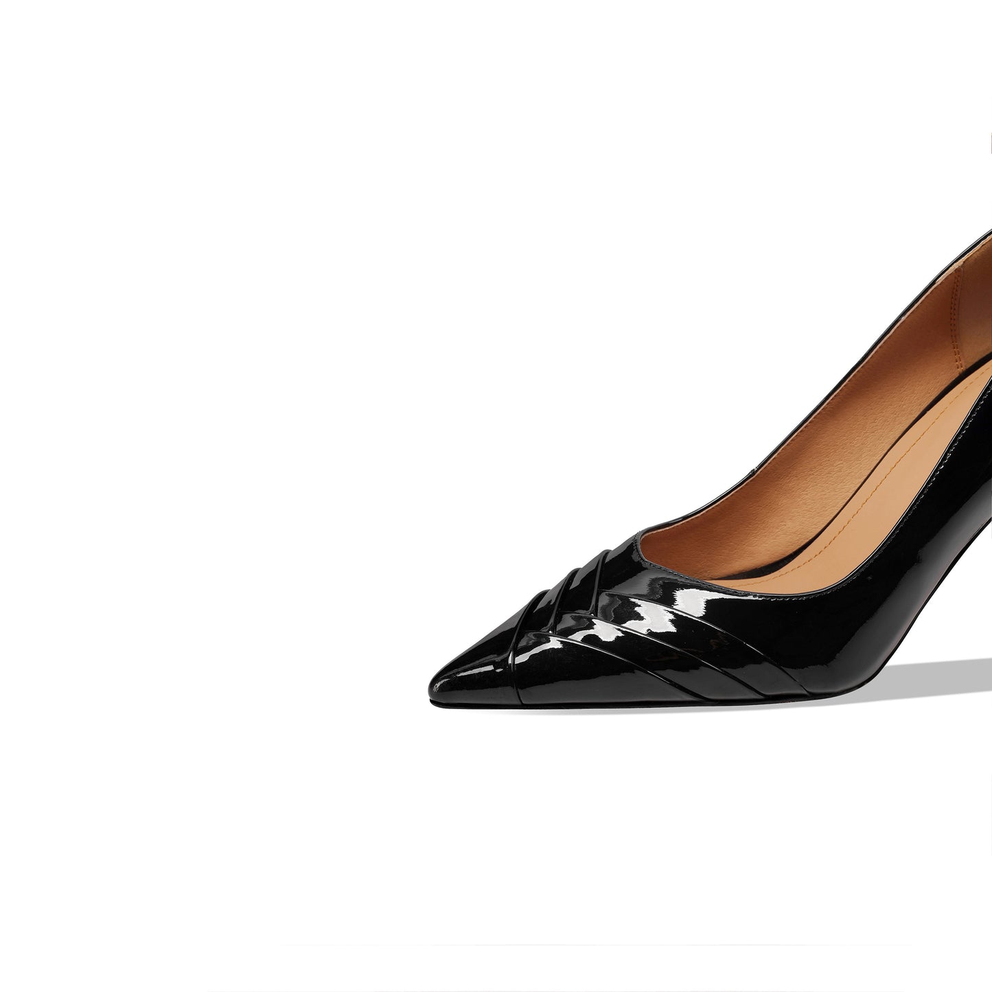 TinaCus Pointed Toe Patent Leather Women's Stiletto Heels Handmade Pumps Shoes