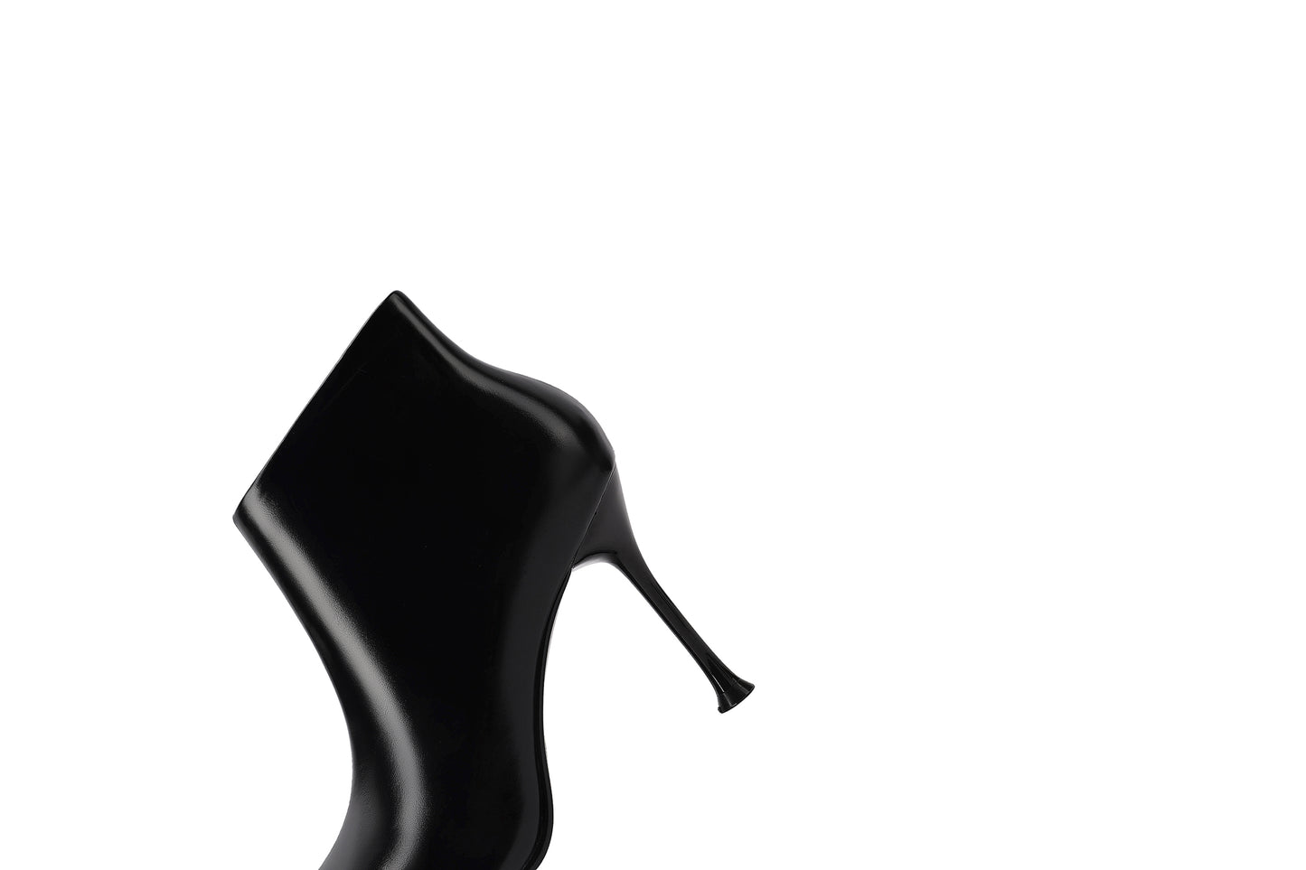 TinaCus Women's Genuine Leather Handmade Metal Toe Stiletto Heel Side Zip Up Ankle Boots