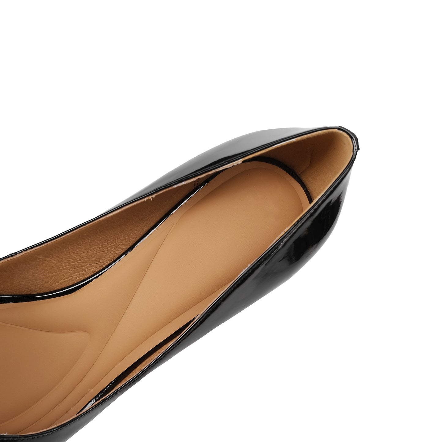 TinaCus Handmade Women's Patent Leather Simply Pointed Toe Dressy Office Pumps Shoes