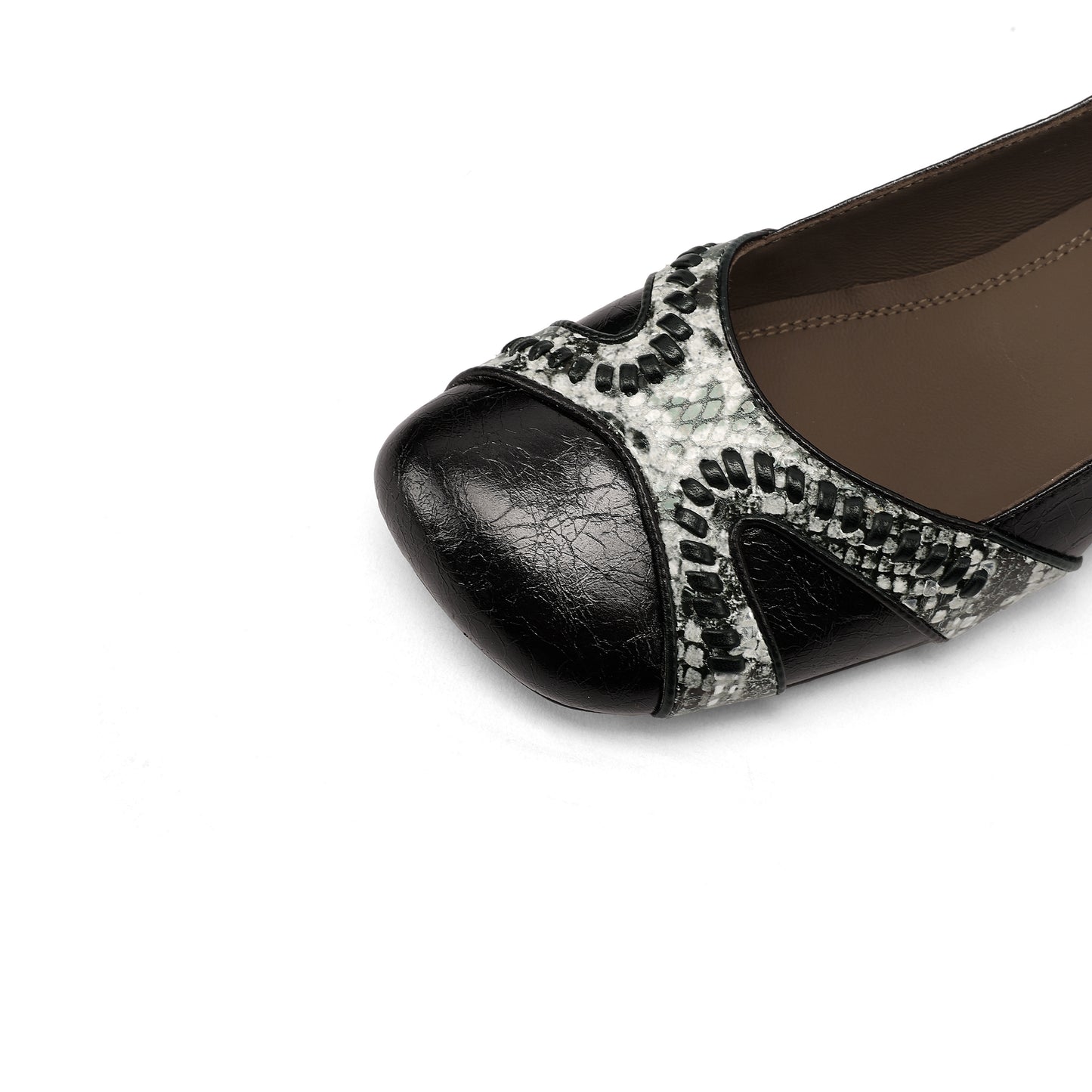 TinaCus Women’s Square Toe Low Block Heel Slip On Loafers