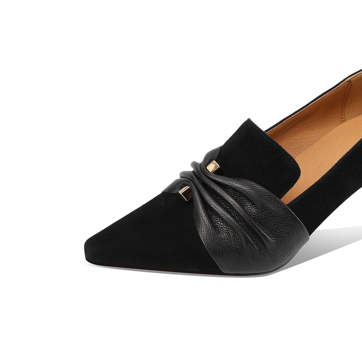 TinaCus Women's Pointed Toe Suede Leather Handmade Stiletto Heels Elegant Dress Pumps Shoes