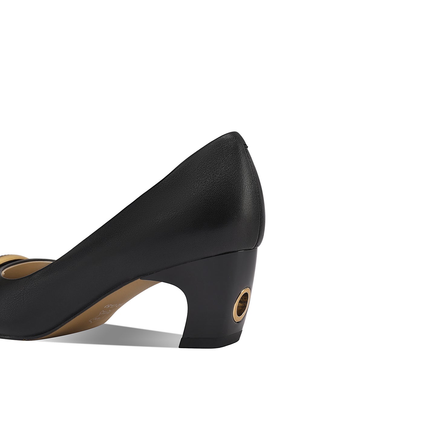 TinaCus Genuine Leather Women's Pointed Toe Handmade Chunky Heels Slip on Stylish Pumps Shoes