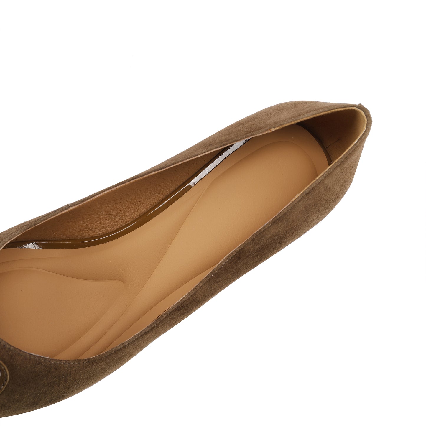 TinaCus Women's Cap Toe Two-Toned Genuine/Suede Leather Handmade Chunky Heels Pumps Shoes with Butterfly