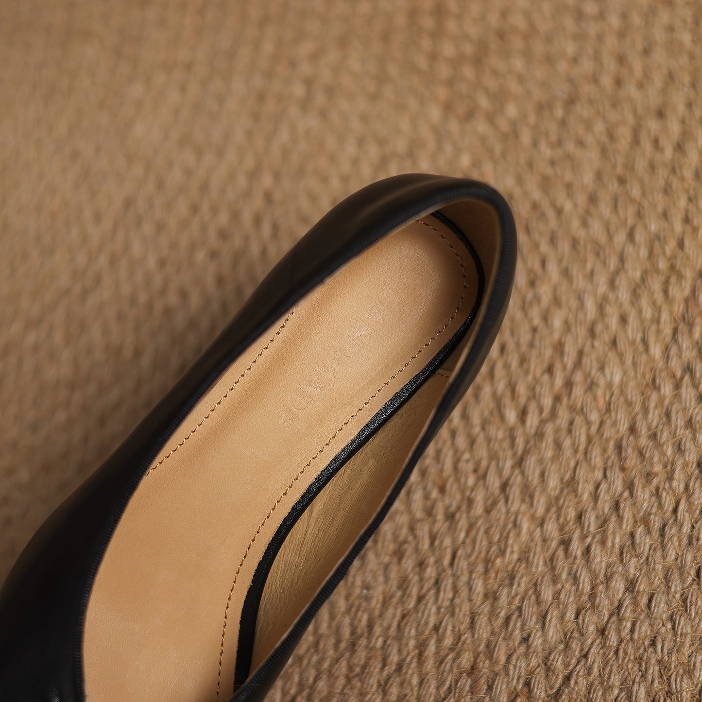 TinaCus Handmade Women's Genuine Leather Square Toe Slip On Low Kitten Heel Pumps with Bowknot