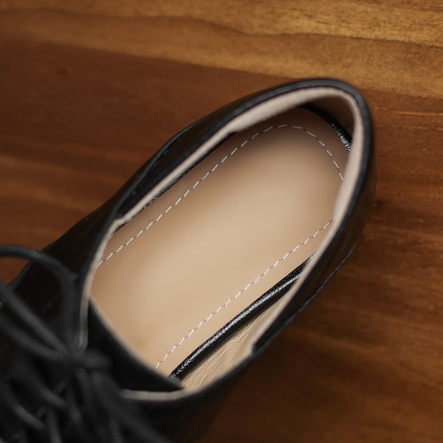 TinaCus Handmade Women's Genuine Leather Pointed Toe Lace-up Classic Oxford Flats