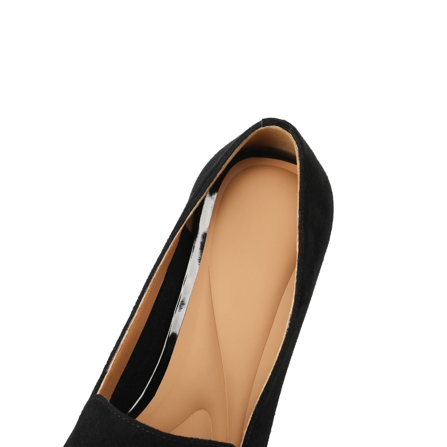 TinaCus Women's Square Toe Handmade Bowknot Suede Leather Low Chunky Heels Cute Loafers Shoes