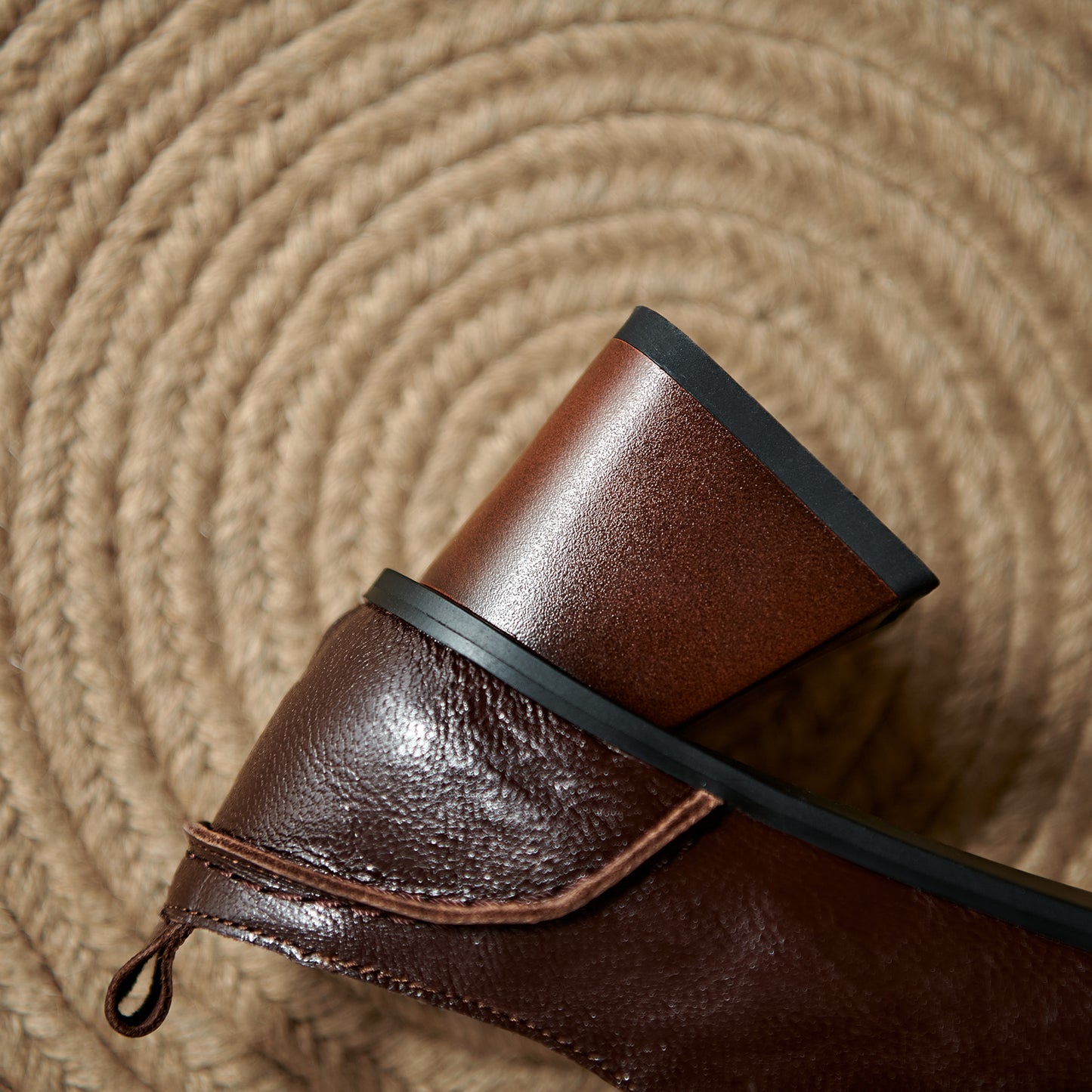 TinaCus Women's Oxoford Shoes Genuine Leather Handmade Square Toe Adjustable Lace-Up Pumps