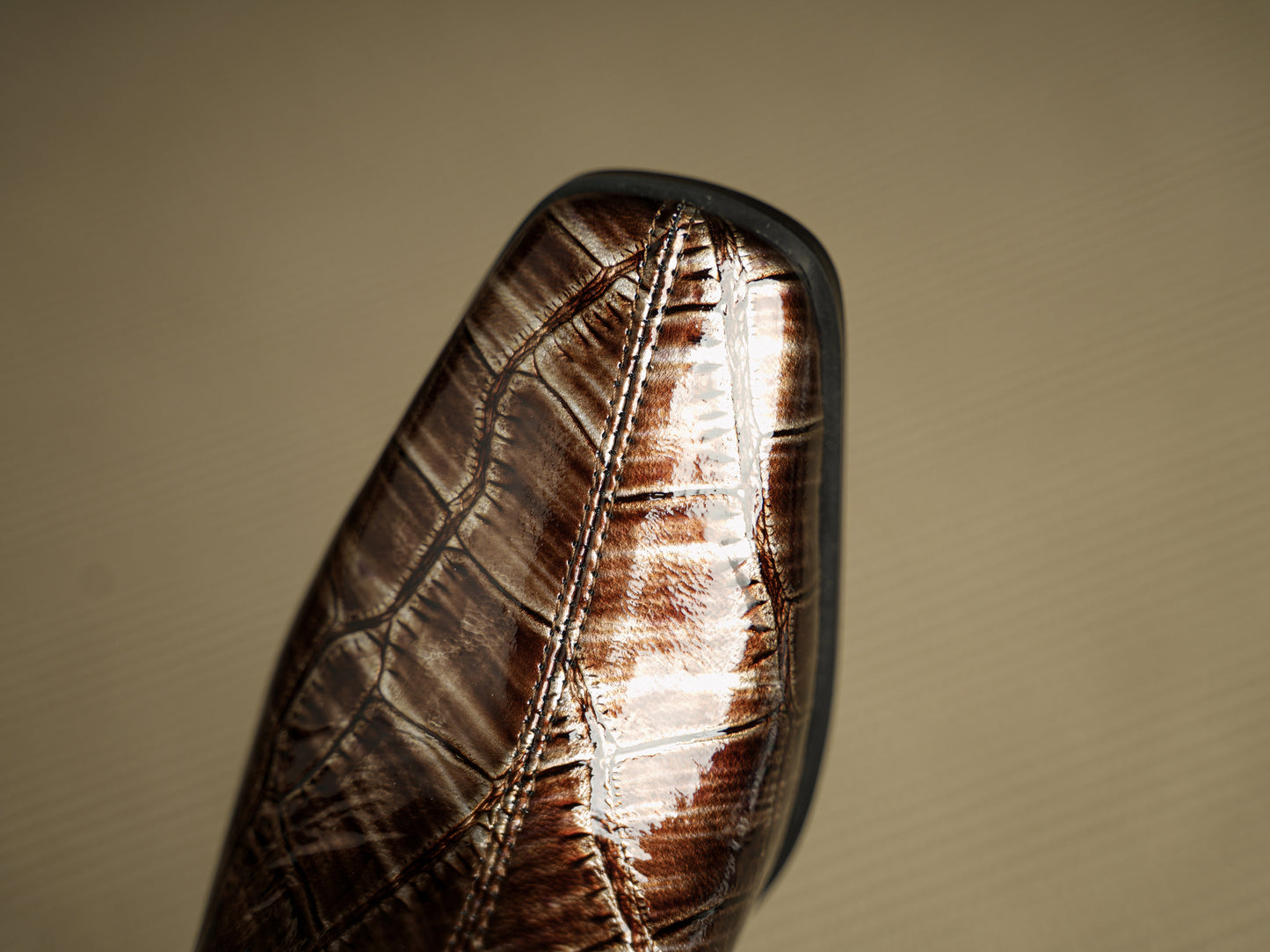 TinaCus Plaid Pattern Genuine Leather Women's Square Toe Handmade Mid Heels Ankle Boots with Back Zipper