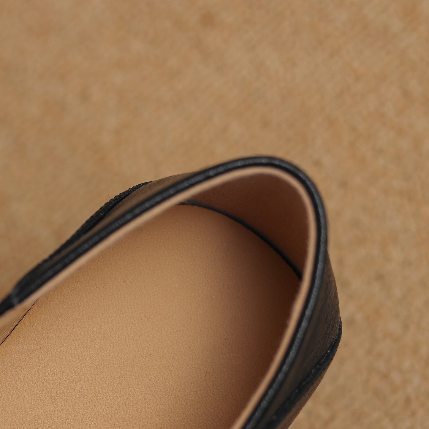 TinaCus Women's Pointed Toe Soft Genuine Leather Low Chunky Heels Handmade Pumps Shoes