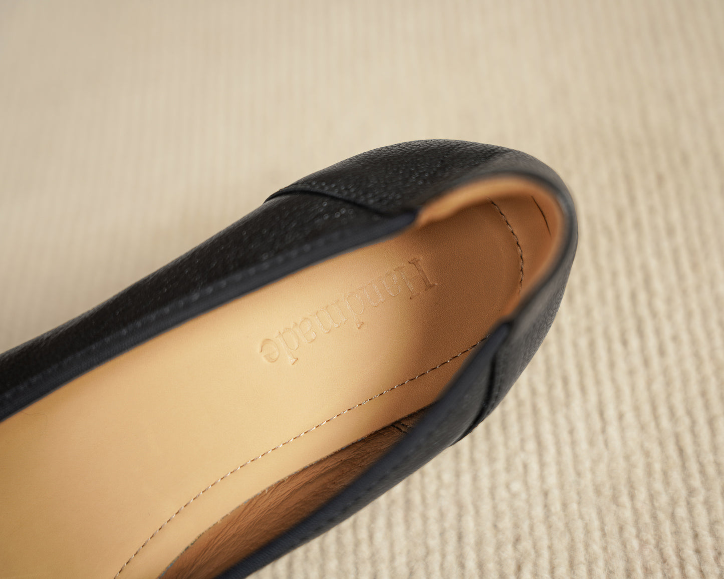 TinaCus Genuine Leather Handmade Flower Low Chunky Heels Women's Square Toe Pumps Shoes