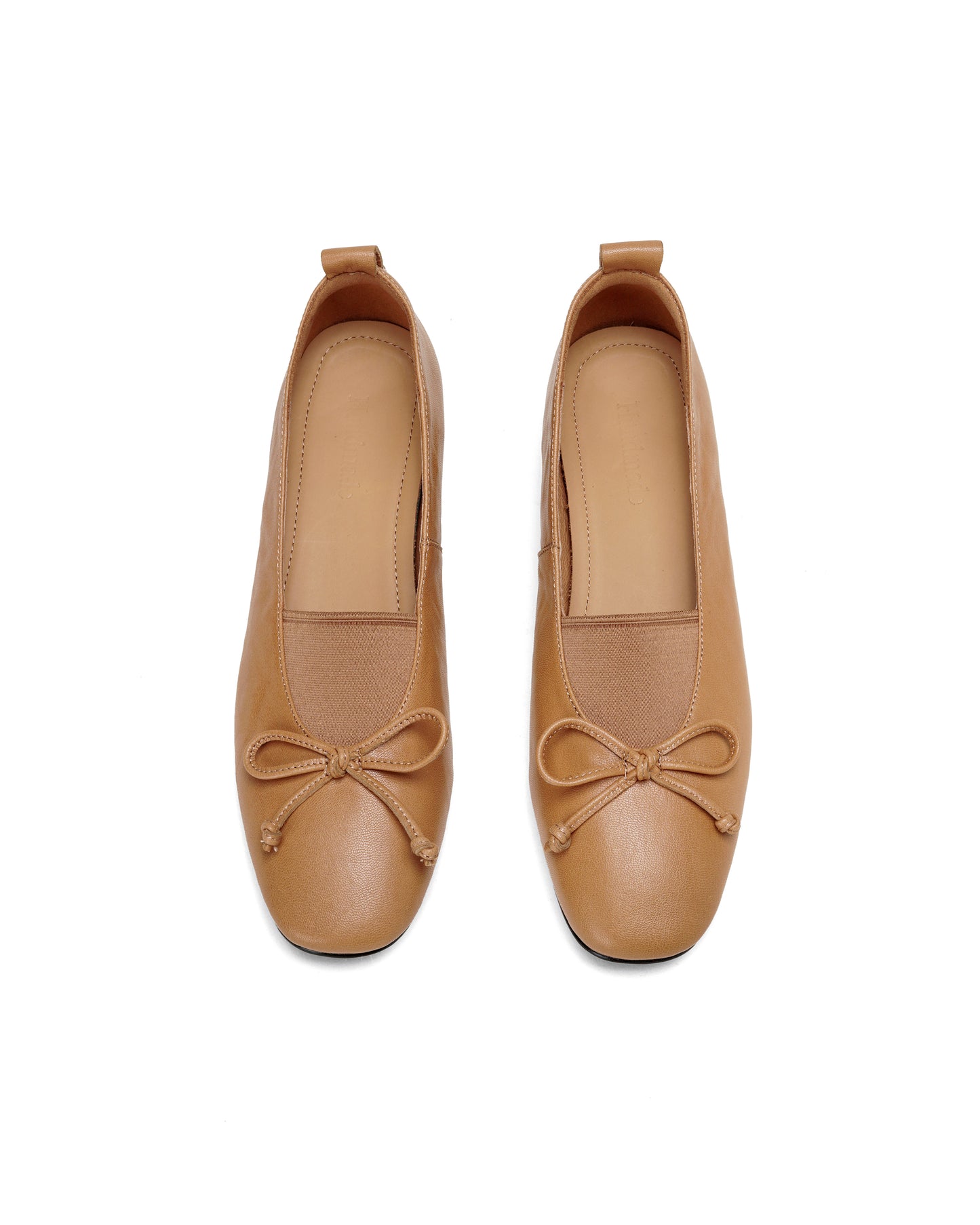 TinaCus Handmade Women's Genuine Leather Round Toe Elastic Slip On Low Heel Dress Loafer Shoes with Bowknot