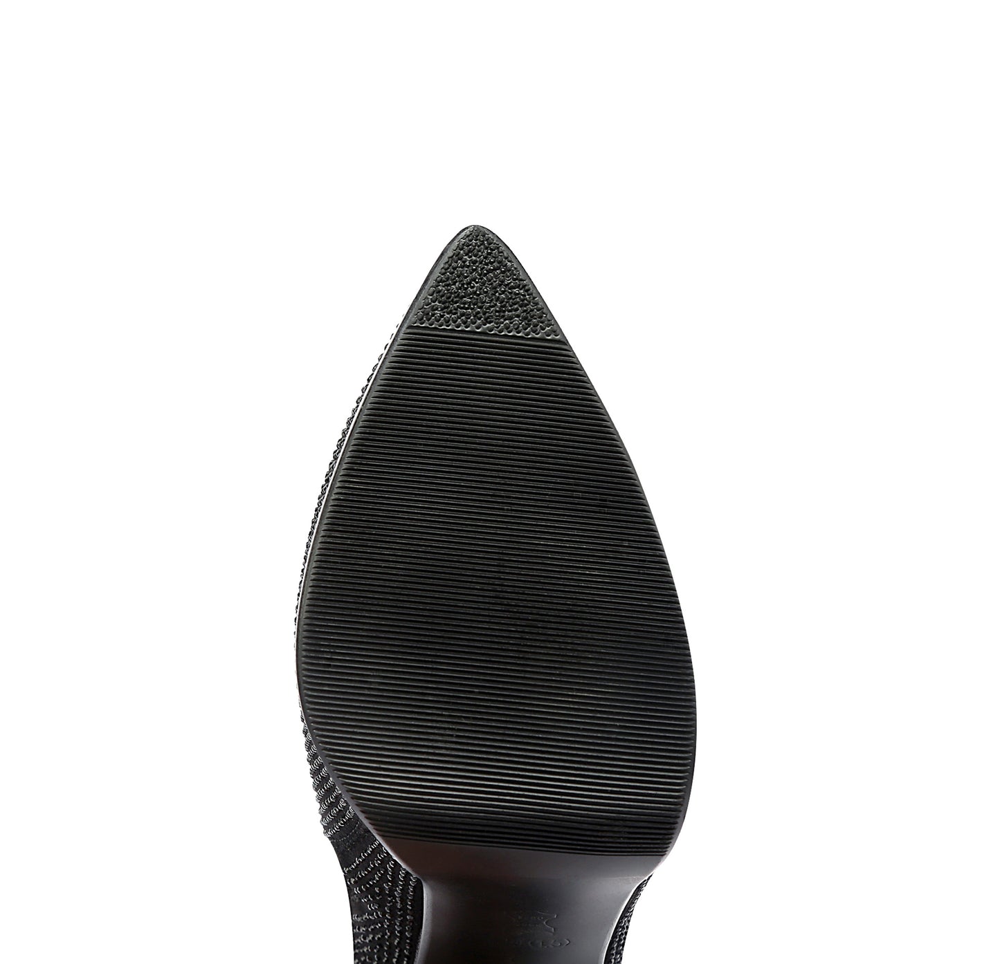TinaCus Handmade Women's Genuine Leather Glittering Rhinestones Platform Side Zipper Pointed Toe High Stiletto Heel Ankle Boots