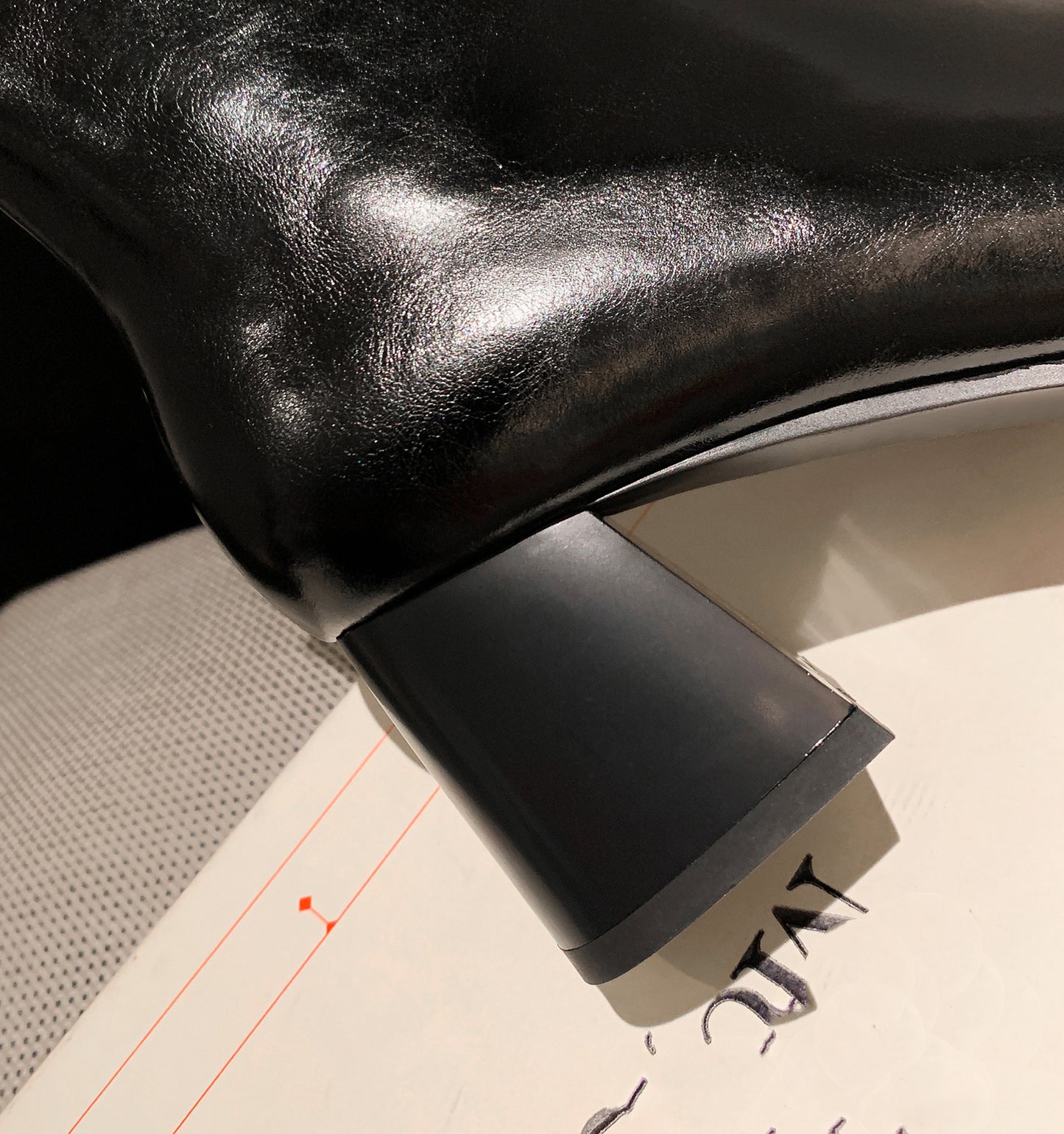 TinaCus Women's Genuine Leather Square Toe Handmade Zipper Mid Chunky Heels Trendy Mid Calf Boots