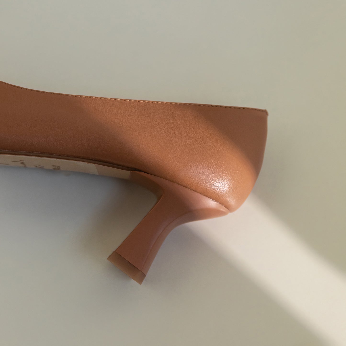 TinaCus Genuine Leather Handmade Women's Square Toe Unique Mid Heel Slip On Comfortable Pumps