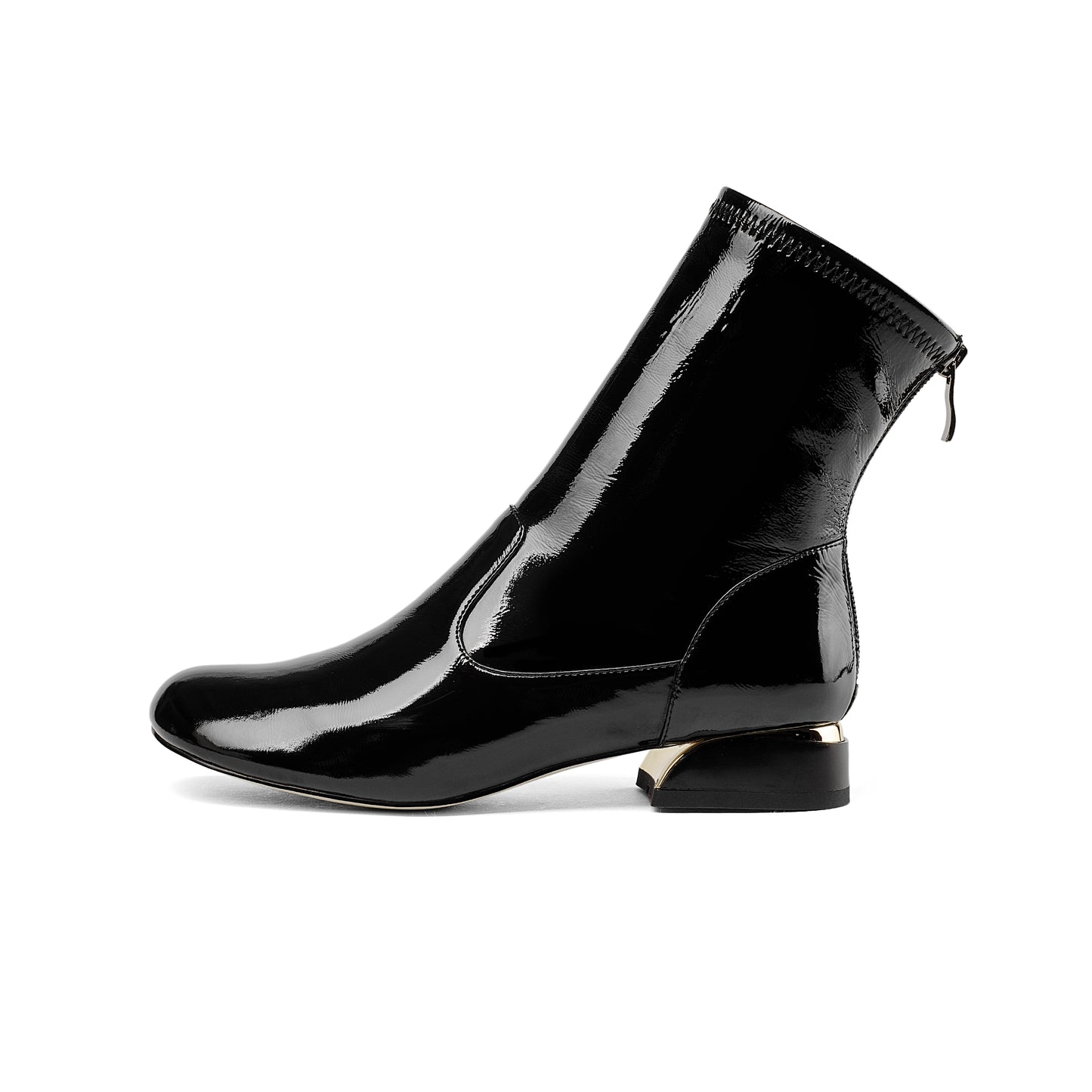 TinaCus Women's Handmade Patent Leather Round Toe Comfort Flat Stylish