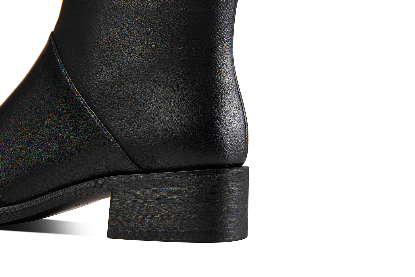 TinaCus Women's Handmade Genuine Leather Block Heel Round Toe Side Zip Up Ankle Booties